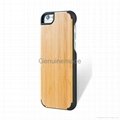 wood phone case solid phone protective cord back high quaility Iphone6/6P Bamboo 2