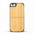 wood phone case solid phone protective cord back high quaility Iphone6/6P Bamboo