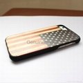 wood phone case solid phone protective cord back high quaility Iphone6/6P Flag 3