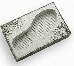 Shoe prints Shape Fancy Concrete Ashtray Container For Home Decoration