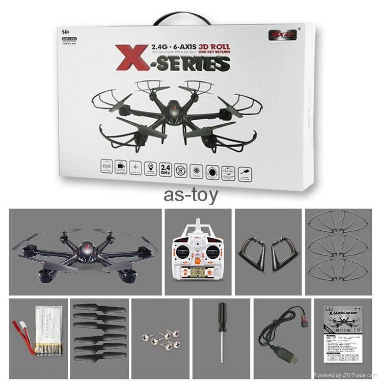 4CH 6 axis gyroscope 2.4GHz RC drone helicopter with HD camera 5