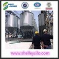 unloading lipp square steel silos of sawdust 1