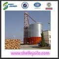 unloading lipp square steel silos of sawdust 2