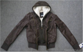 Ladie's Lamb Lining PU Jacket with Hoodie-Wholesale Only 2