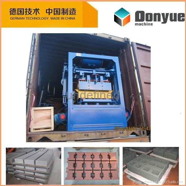 QT4-24 Simple Hollow cement block making machine block production line 3