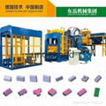 QT10-15 full auto concrete hollow block machine production line 3