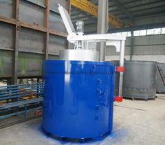 Pit type nitriding furnace