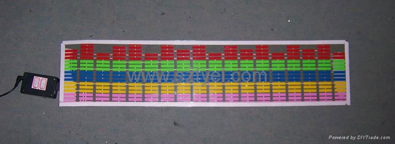 Five color sound control flashing car sticker