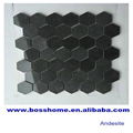 Cheap black marble mosaic, stone mosaic