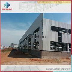 Professional prefabricated light steel structure shed design building for sale