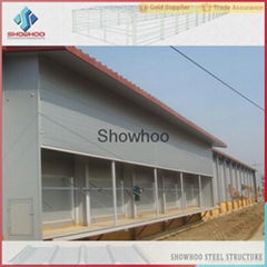 steel structure chicken farming building poultry farm shed with automatic system