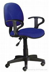 Blue fabric economic task office chair