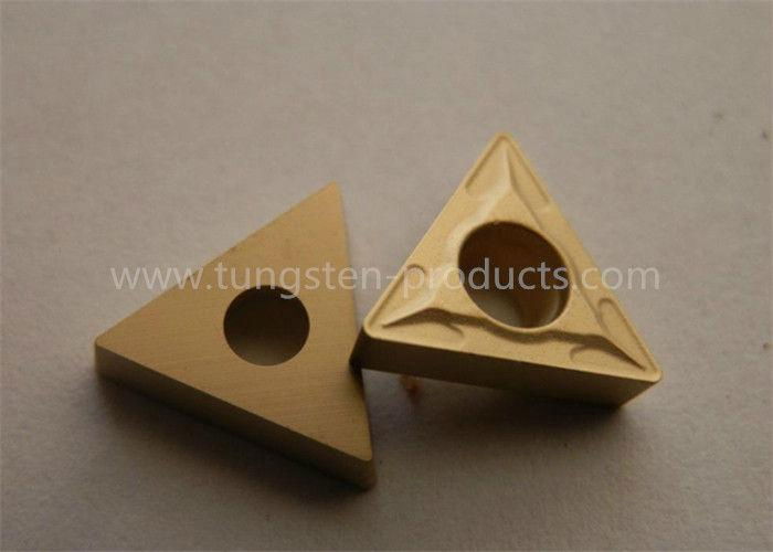 CNC Indexable Inserts Tungsten Carbide Cutting Tools TiN Coated Grade C2 C5 K30