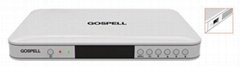 White Cardless DVB-C HD MPEG-4 Set Top Box With Hisilicon Chipset