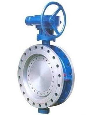 Double flanged/wafer type eccentric design hard sealed butterfly valve 2