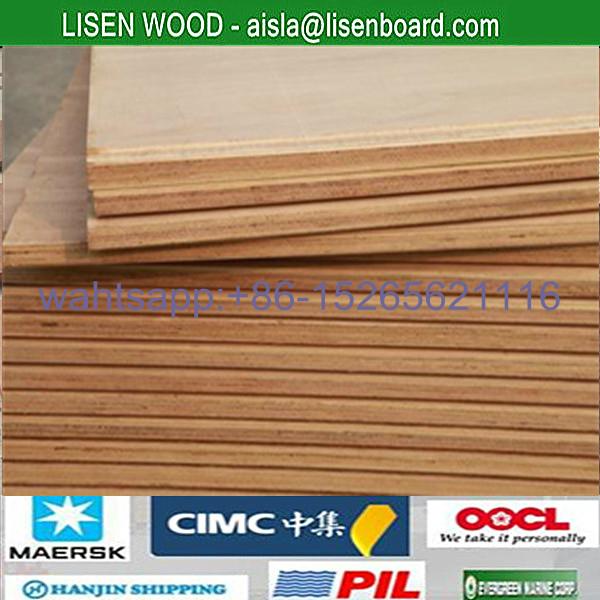 28mm Keruing marine container plywood floor board  4