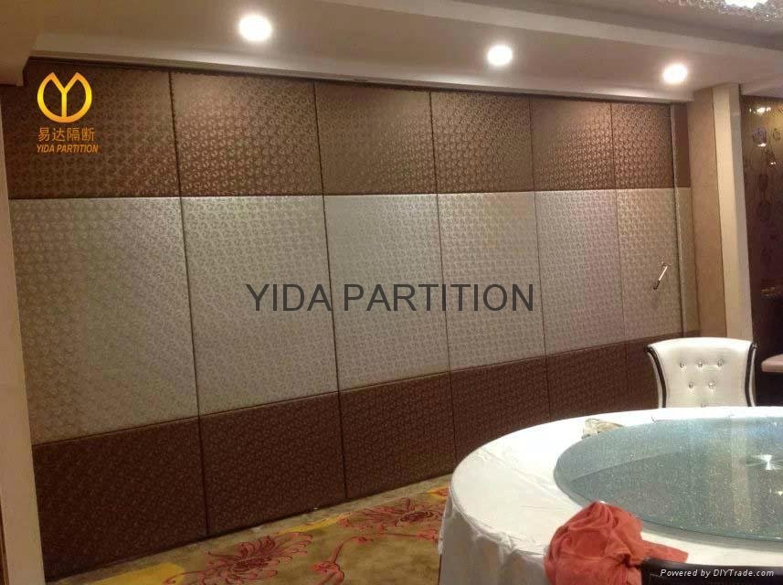 Acoustic Hard Leather Finishing Partition Wall Movable Screen 3