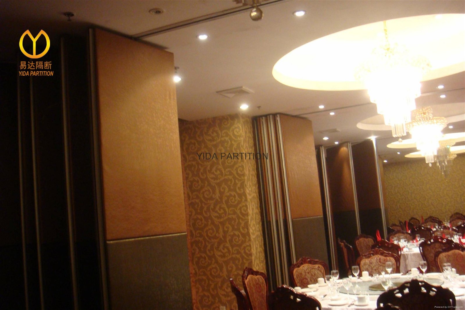 Acoustic Hard Leather Finishing Partition Wall Movable Screen