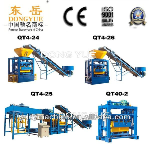 Manufacturing machine in china brick QT4-24 small concrete brick making machine  2