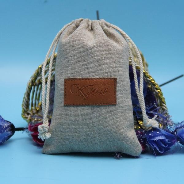 Yuanjie wholesale jute jewelry pouch with drawstring  2