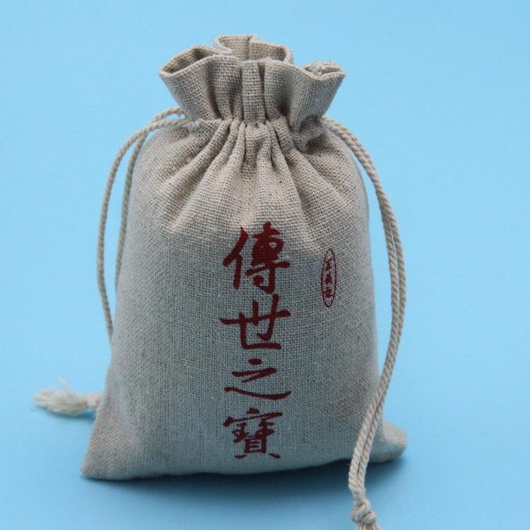 Yuanjie wholesale jute jewelry pouch with drawstring  3
