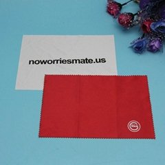 wholesale various colors microfiber cloth fabric with customized logo 