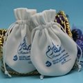 coloful drawstring jewelry pouch velvet fabric  4