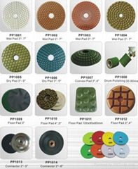 flexible polishing pads by 3 Steps,diamond polishing pad for glass