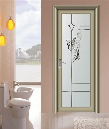 wooden color   inward Opening Aluminum Casement Door