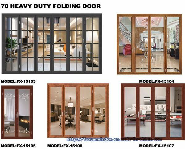 2015 new style 2.0 thick 70series white color heavy duty sliding door  5