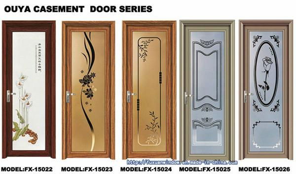 Hot sale  White Color Outward Opening Aluminum Casement Door