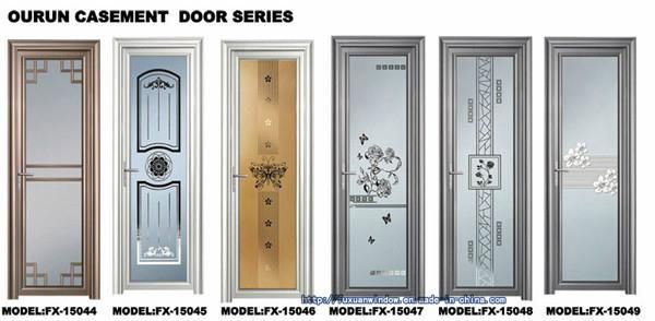 Hot sale  White Color Outward Opening Aluminum Casement Door 4