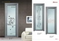 Hot sale  White Color Outward Opening Aluminum Casement Door 5