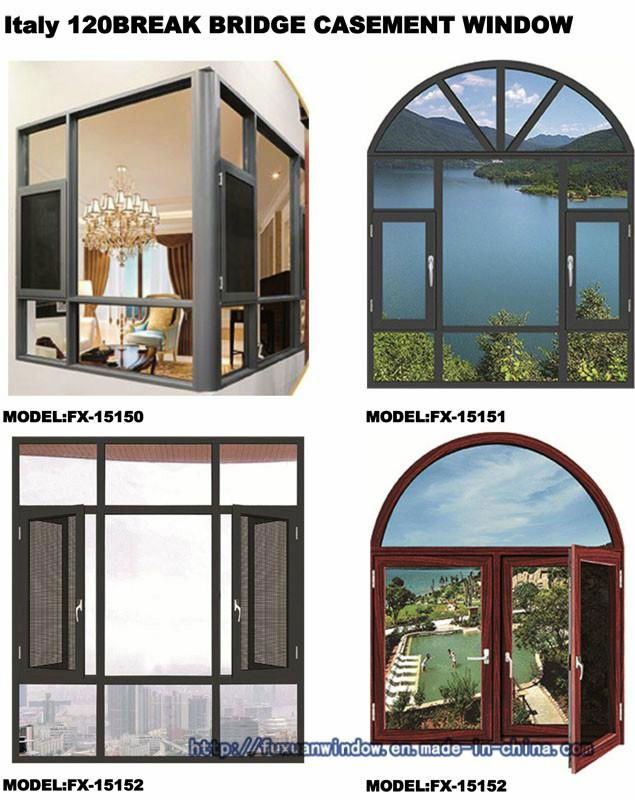 100 conjoined  Good Quality and Reasonable Price Aluminum Double Glass Window 4