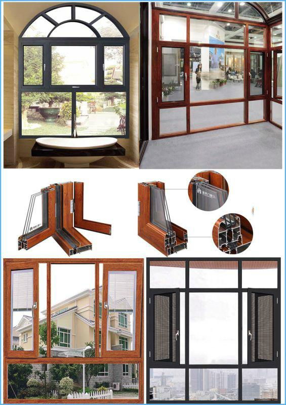 100 conjoined  Good Quality and Reasonable Price Aluminum Double Glass Window