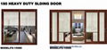 3.0 thick  heavy duty  two tracks sliding door  for villa 