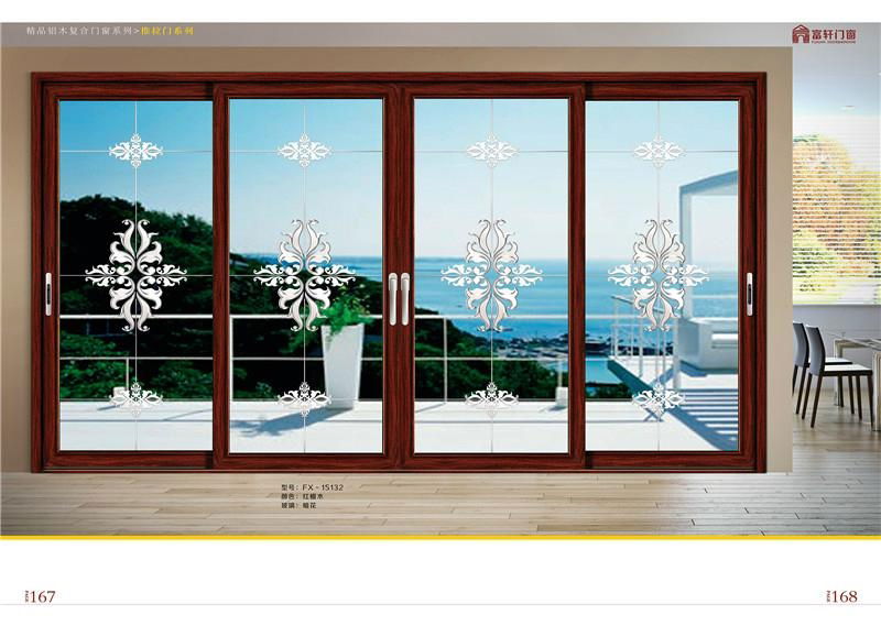 3.0 thick  heavy duty  two tracks sliding door  for villa  3