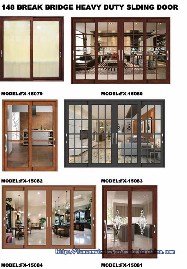 3.0 thick  heavy duty  two tracks sliding door  for villa  5