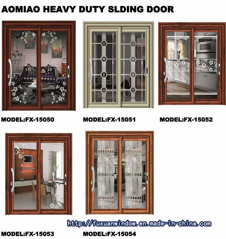 Aomiao   heavy duty  two tracks sliding door  for living room, 5