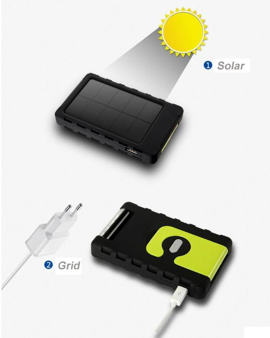 Multi Function Mobile Solar Power Bank Mobile Solar Charger Creative Dest Lamp T 2