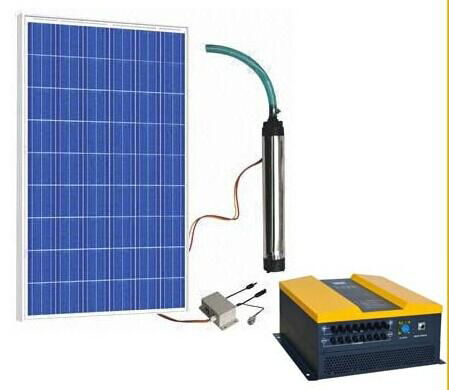 AC solar water pump system for irrigation