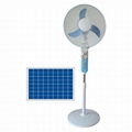 12V Rechargeable DC Solar Fan Mini Fan With Battery 1