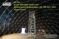 5-30m Steel Frame Geodesic Dome Half Sphere Tent With Any Color PVC Fabric 3