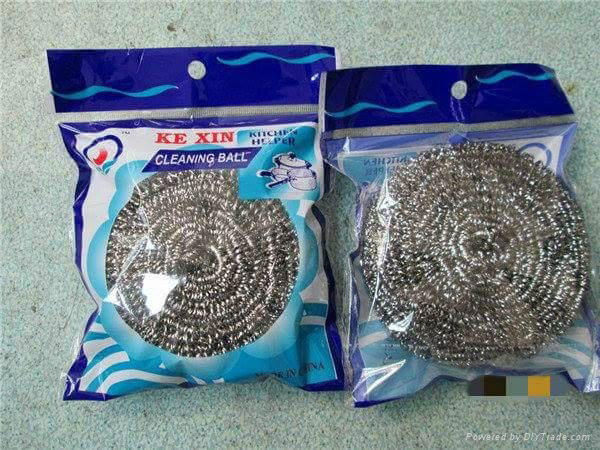 stainless steel and galvanzied spiral scourer  2