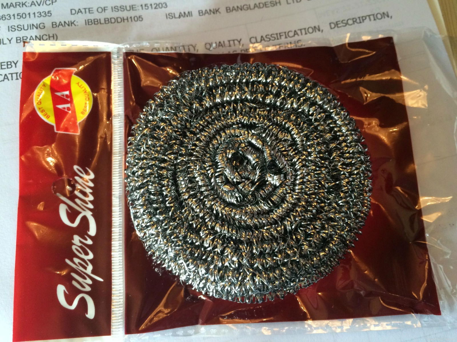 stainless steel and galvanized flat scourer 5
