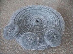 galvanised wire mesh rolls iron sponge scrubber 