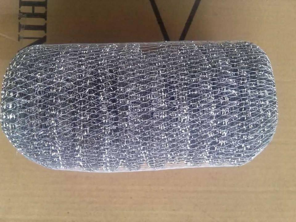 galvanised wire mesh rolls iron sponge scrubber  4