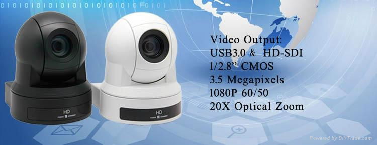 USB Optional 20X Optical Zoom PTZ HD Digital Cameras, 1080P HD Video Conference 