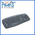 Ergonomics wired laptop keyboard with classic layout 1