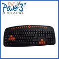 Attractive multimedia keyboard with colored keys 1